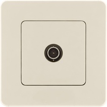 Изображение товара Legrand/Daccord INSPIRIA Слоновая кость Розетка TV - «звезда» - 2 дБ - 0-2400 мГц.