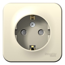 Изображение товара Systeme Electric Blanca наруж Молочная Розетка с/з со шторками 16А, 250В, изолир. пластина