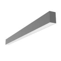 Изображение товара Varton Светодиодный светильник Х-line одиночный подвесной 30 Вт 4000 К 1499x63x100 мм IP40 RAL9003 белый муар с рассеивателем опал и торцевыми крышкам