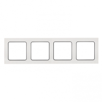 Изображение товара EKF PROxima Стокгольм Белый Линяя черная Рамка 4-ая.