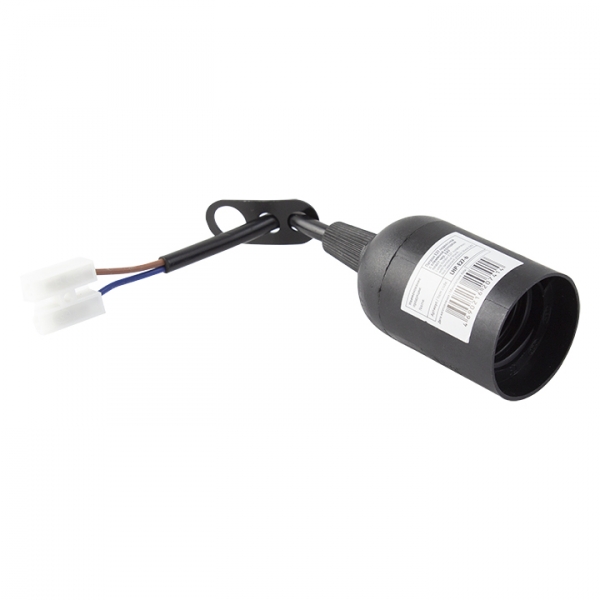 Изображение товара EKF PROxima Патрон Е27 подвесной с клеммной колодкой пластик черный.