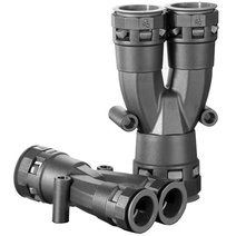 Изображение товара DKC Разветвитель DN 1х23 + 2х17 мм, полиамид, цвет черный