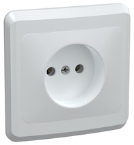 Изображение товара GENERICA VEGA РС10-2-ВБ Розетка 1местн. без з/к без защ.штор. 10А ВЕГА (белый)