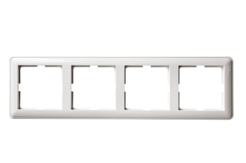 Изображение товара Rama Systeme Electric Wessen 59 Белая — 4 поста, ABS, IP20