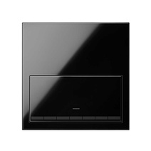 Изображение товара Simon 100 Черный глянец Кит 1 пост, фронт. 1 рамка «минимум» + 1 клавиша светорегулятора