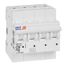Изображение товара КЭАЗ OptiDin BM63 Автоматический выключатель 4P 25А C 4,5кА AC (BM63-4C25-4,5-УХЛ3).