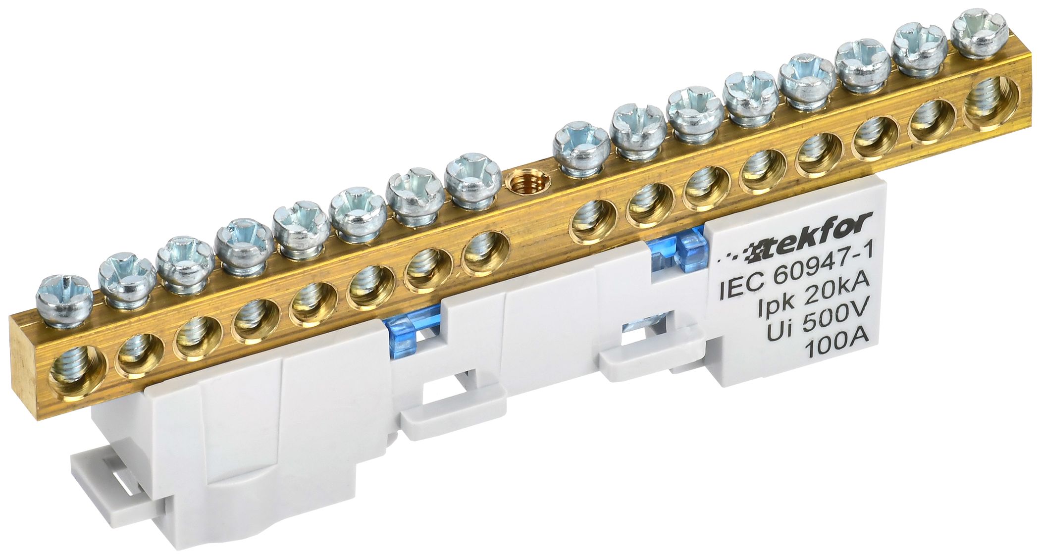 Изображение товара IEK TEKFOR Шина N "ноль" неизол. на унив. держ. 6х9-16-С