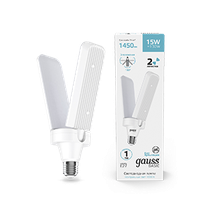 Изображение товара Gauss Лампа Basic 15W 1450lm 4000K E27 Клевер-2 LED