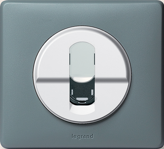 Изображение товара Legrand Celiane Розетка ТЛФ RJ11, серый, IP41