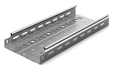 Изображение товара OSTEC Металлический лоток перфорированный 200х50х3000, толщ. 0,7 мм, Сендзимир цинк