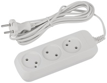 Изображение товара ЭРА Удлинитель электрический UDL-6-330 Greenline 3 розетки без заземления 3м ШВВП 2x0.75мм2