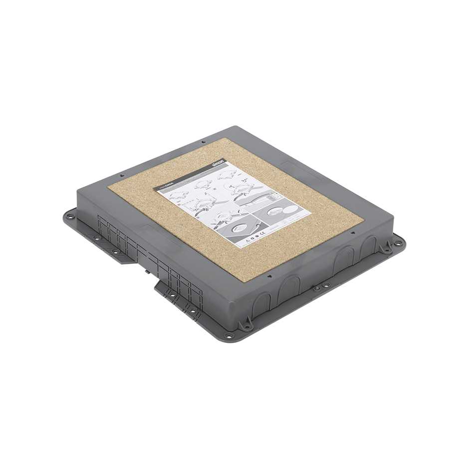 Изображение товара Simon Connect Коробка для монтажа в бетон люков SF400-1, KF400-1, 52050204-035, h-54-89,5мм, 419х384мм, пл