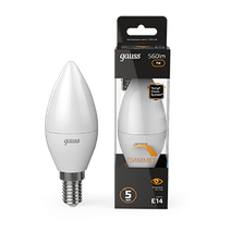 Изображение товара Gauss Лампа Свеча 7W 560lm 3000К Е14 диммируемая LED