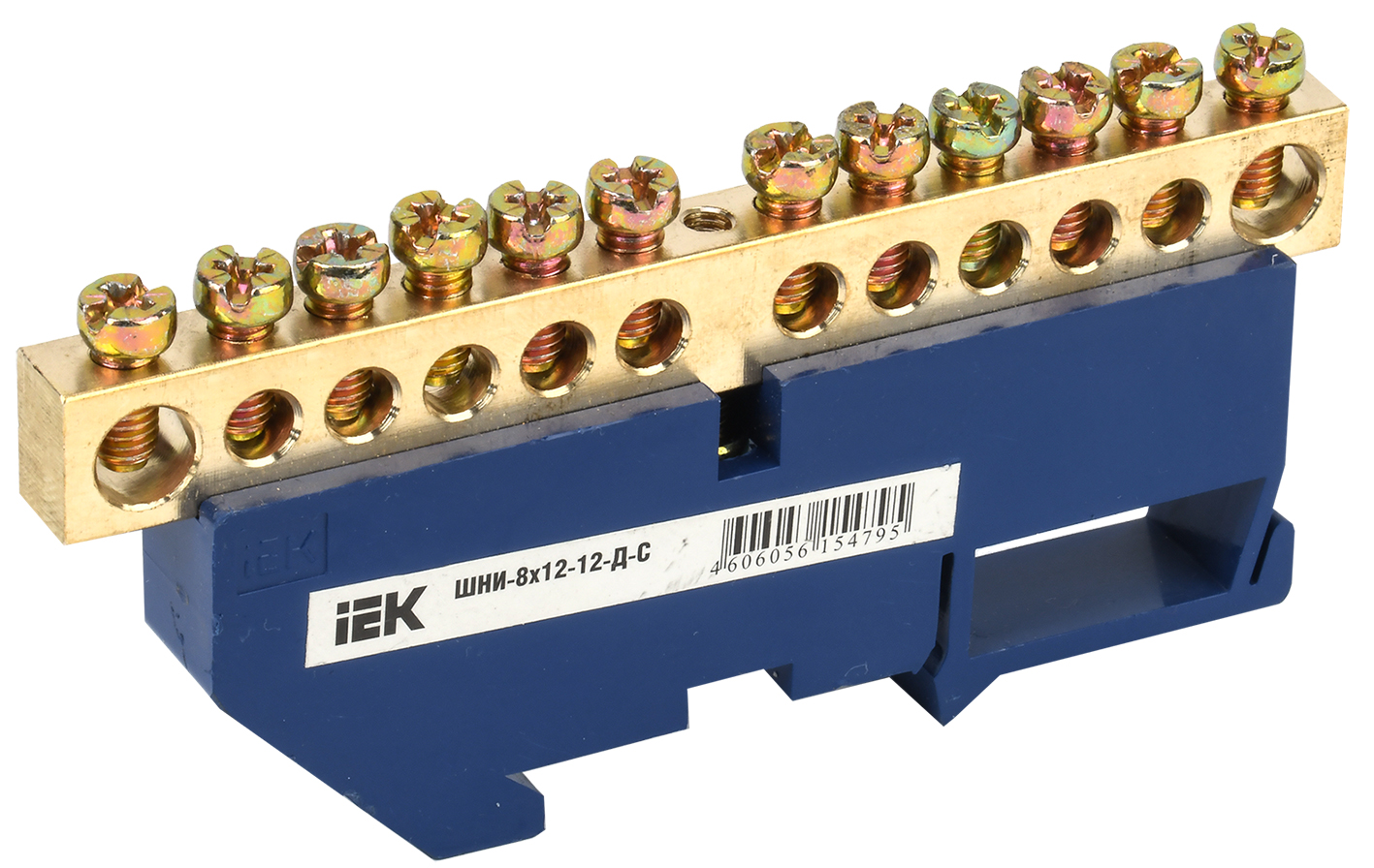Изображение товара IEK Шина N ноль на DIN-изол ШНИ-8х12-12-Д-С