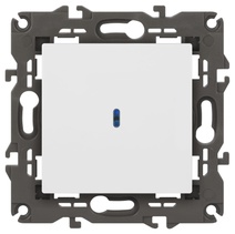 Изображение товара ЭРА Выключатель Elegance 14-1102-01 с подсветкой 10АХ-250В IP20 белый