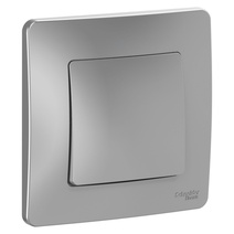 Изображение товара Systeme Electric Blanca внутр Алюминий Выключатель 1-клавишный, 10А, 250B