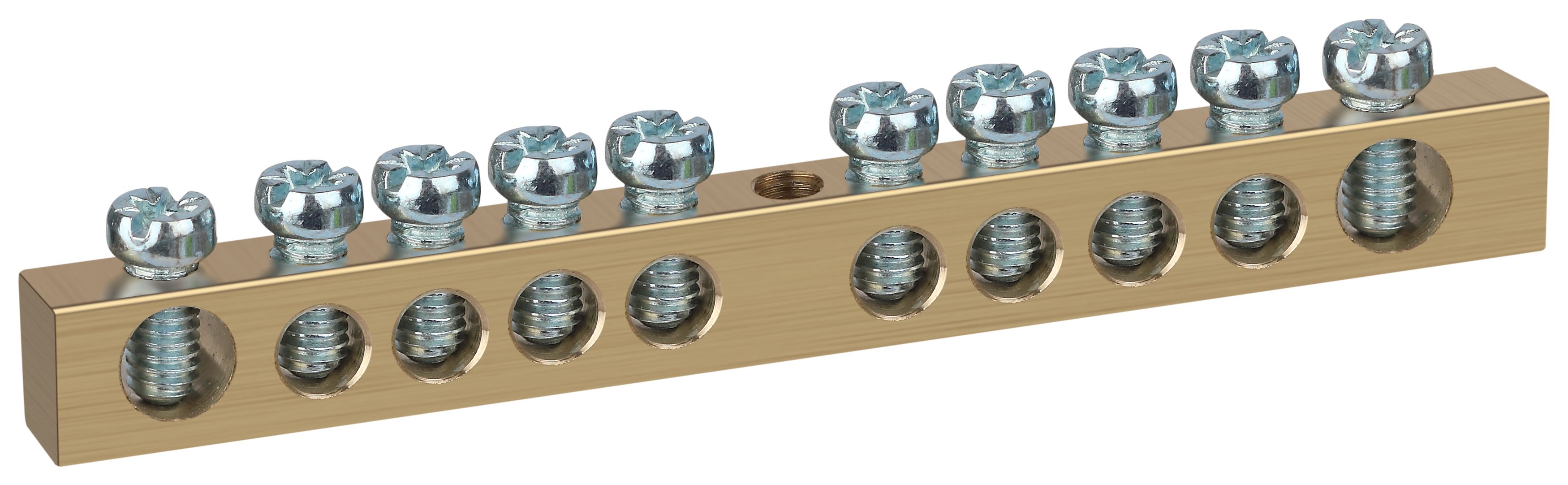 Изображение товара Шина латунная PEN zemlya-nol NO-122-15 6x9 мм, 100 А