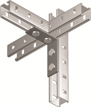 Изображение товара Двойной крепежный уголок DKC, 6 мм, горячеоцинкованный