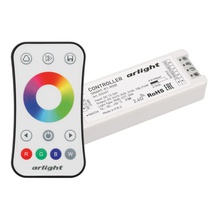 Изображение товара Arlight Контроллер SMART-RGB-SET-RING (12-24V, 3x3A, ПДУ 2.4G) (IP20 Пластик, 5 лет)