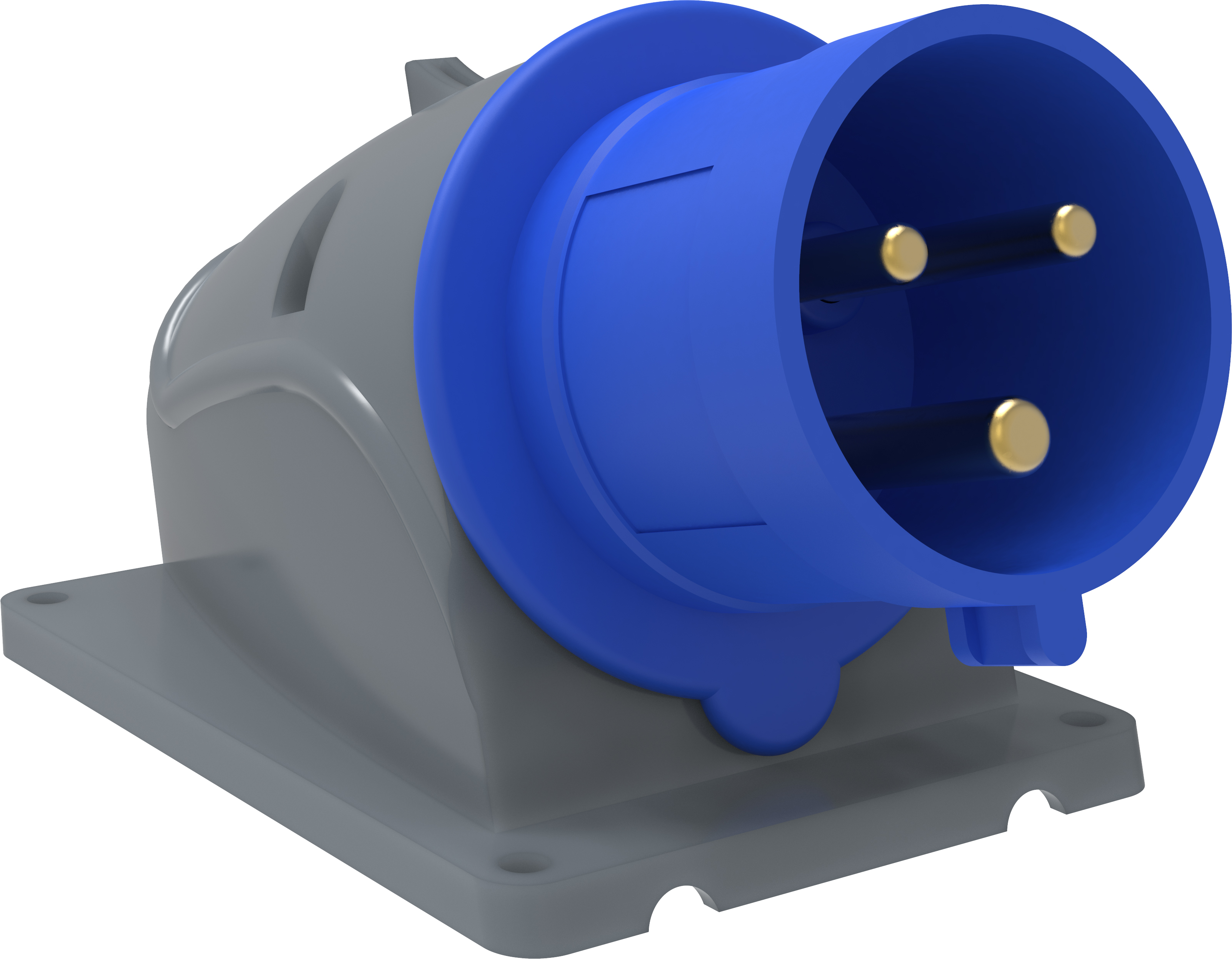 Изображение товара IEK Вилка стационарная ССИ-523 32А-6ч/200-250В 2Р+РЕ IP44 MAGNUM