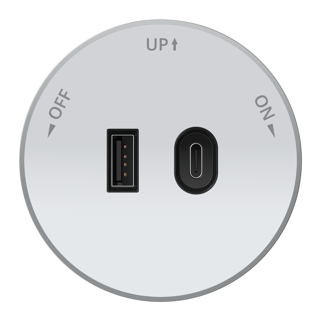 Изображение товара Systeme Electric MultiTrack Розетка 2хUSB (тип А+С) 18Вт, 5В/3А Белый