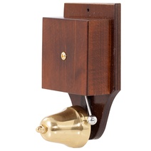 Изображение товара Zamel Звонок "РЕТРО", проводной, эл.-механич., 220 В, темное дерево, 88 дБ (копия модели 1920 г.)