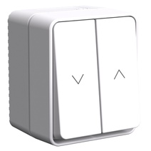 Изображение товара Systeme Electric AtlasDesign Profi54 Белый Выключатель 2-клавишный для жалюзи, 2хсх.4