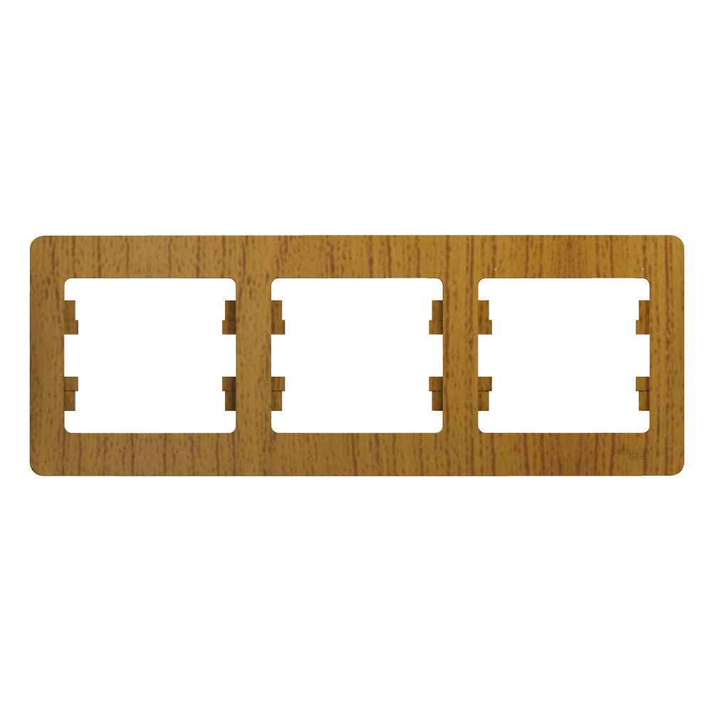 Изображение товара Systeme Electric Glossa Дерево Дуб Рамка 3-ая, горизонтальная