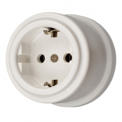 Изображение товара BIRONI Лизетта Керамика Белый Розетка с/з