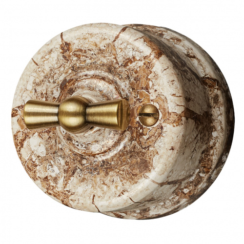 Изображение товара BIRONI Лизетта Керамика Мрамор Выключатель 2-кл