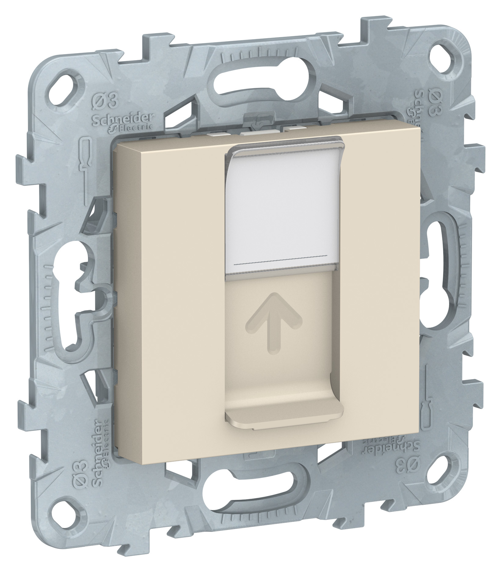 Изображение товара Schneider Electric Unica New Беж Розетка компьютерная, RJ45, одиночная кат. 6 UTP