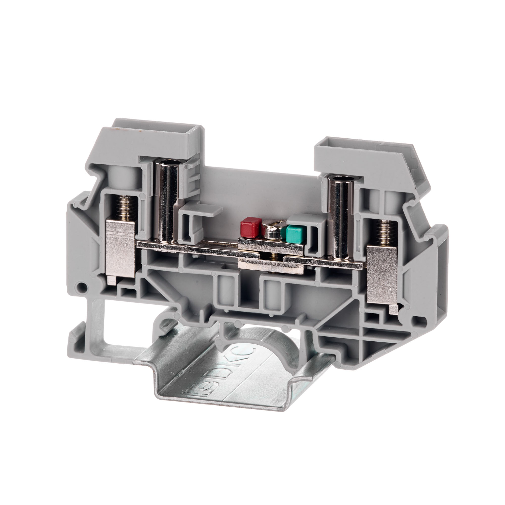 Изображение товара DKC Nuputuk Клемма измерительная, винтовой зажим, 2 точки подключения, 6 кв.мм, серая