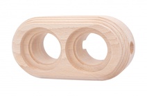 Изображение товара BIRONI Бук Натурель Рамка 2-ая для монтажа с декоративной трубой (1 выход)