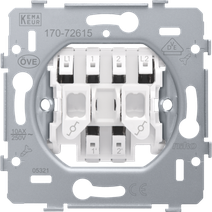 Изображение товара Механизм переключателя 2-клавишный с пружинной клеммой