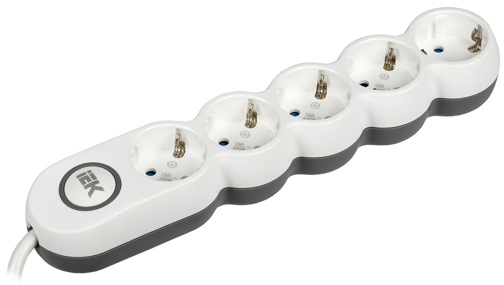 Изображение товара IEK UNO Удлинитель У05В 5 мест 2P+PE/1,5м 3х1,5мм2 16А/250В UNO