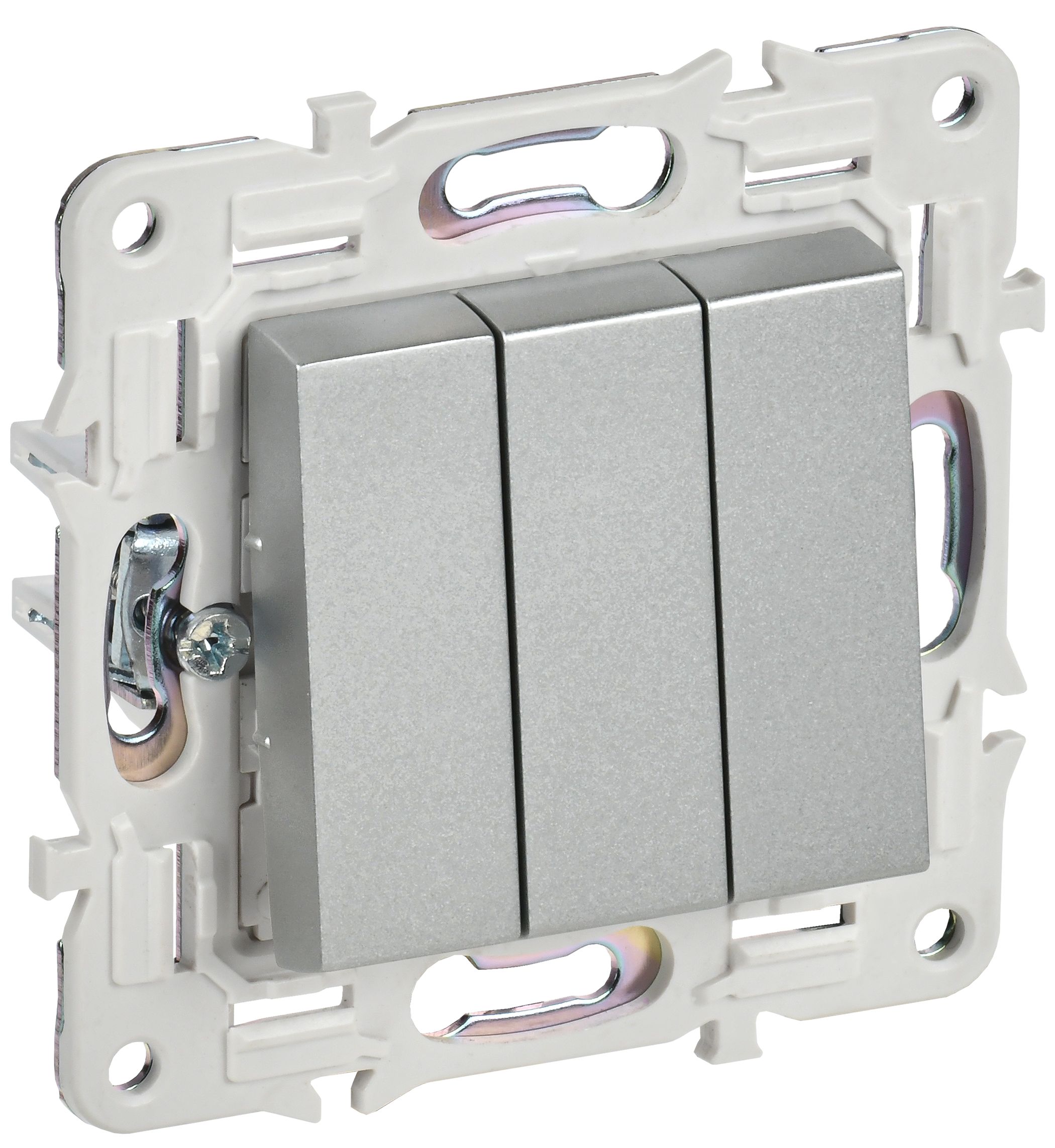 Изображение товара IEK SKANDY SK-V11S: 3-клавишный выключатель 10 А, подсветка