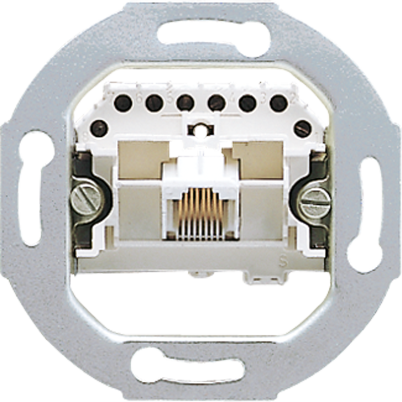Изображение товара JUNG Мех Розетка ТЛФ 1-ая наклонная, категория 3