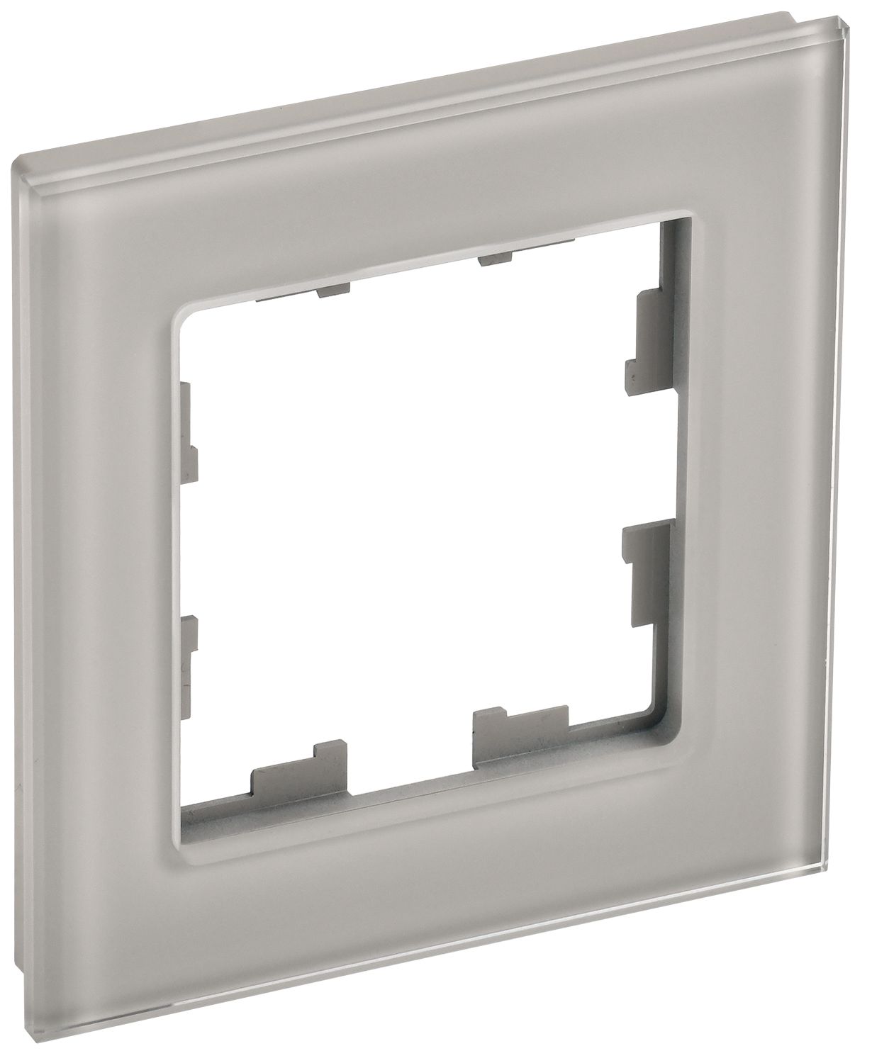 Изображение товара IEK BRITE DECOR Дымчатый глянец стекло Рамка 1-м РУ-1-2-БрД