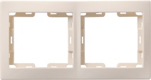 Изображение товара GENERICA KVARTA РГ-2-ККм Рамка 2-местн. горизонт. (кремовый)