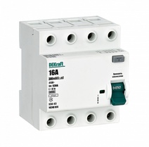 Изображение товара Dekraft УЗО-03 4P 16A 300mA AC 6kA
