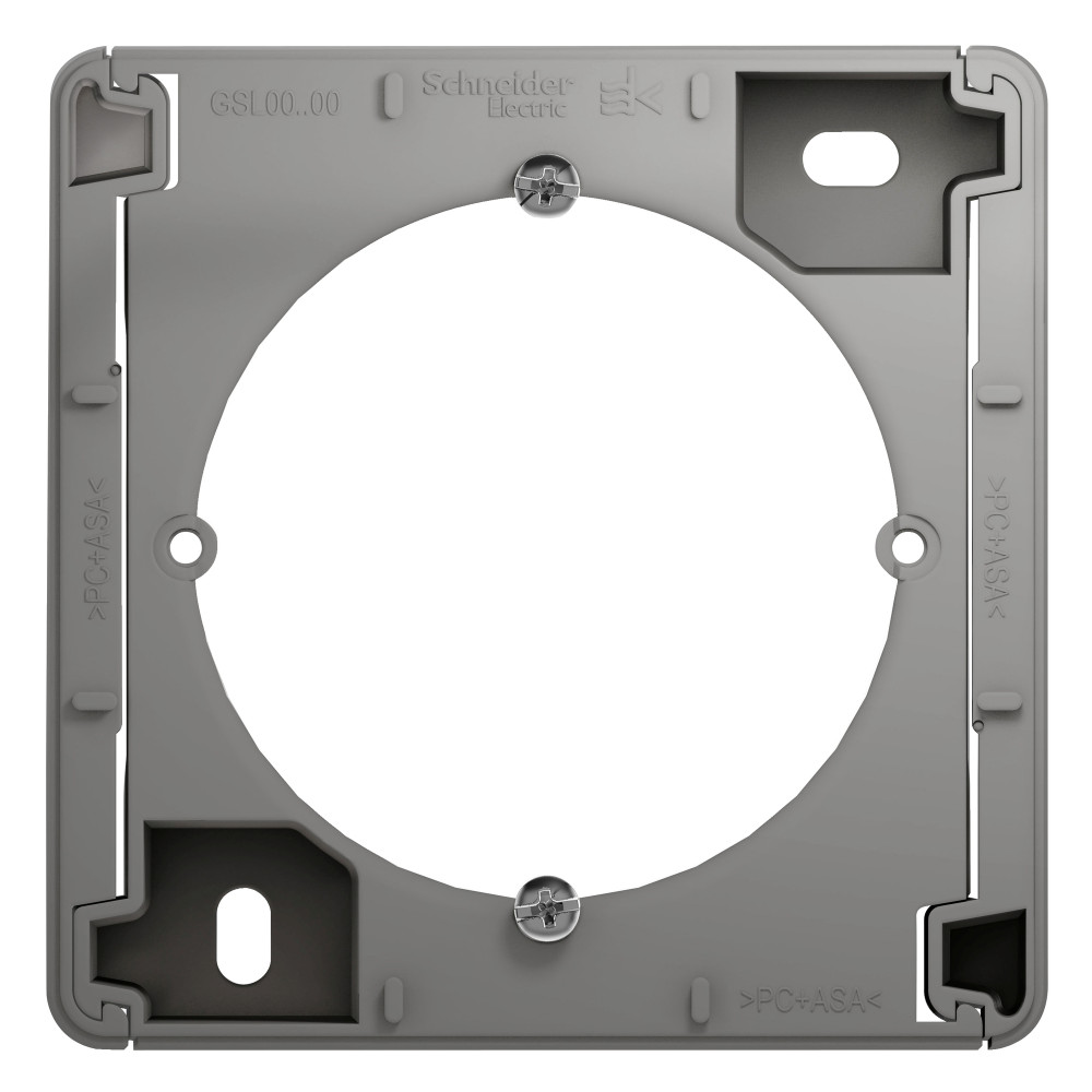 Изображение товара Коробка наружного монтажа Systeme Electric Glossa Алюминий 1 пост