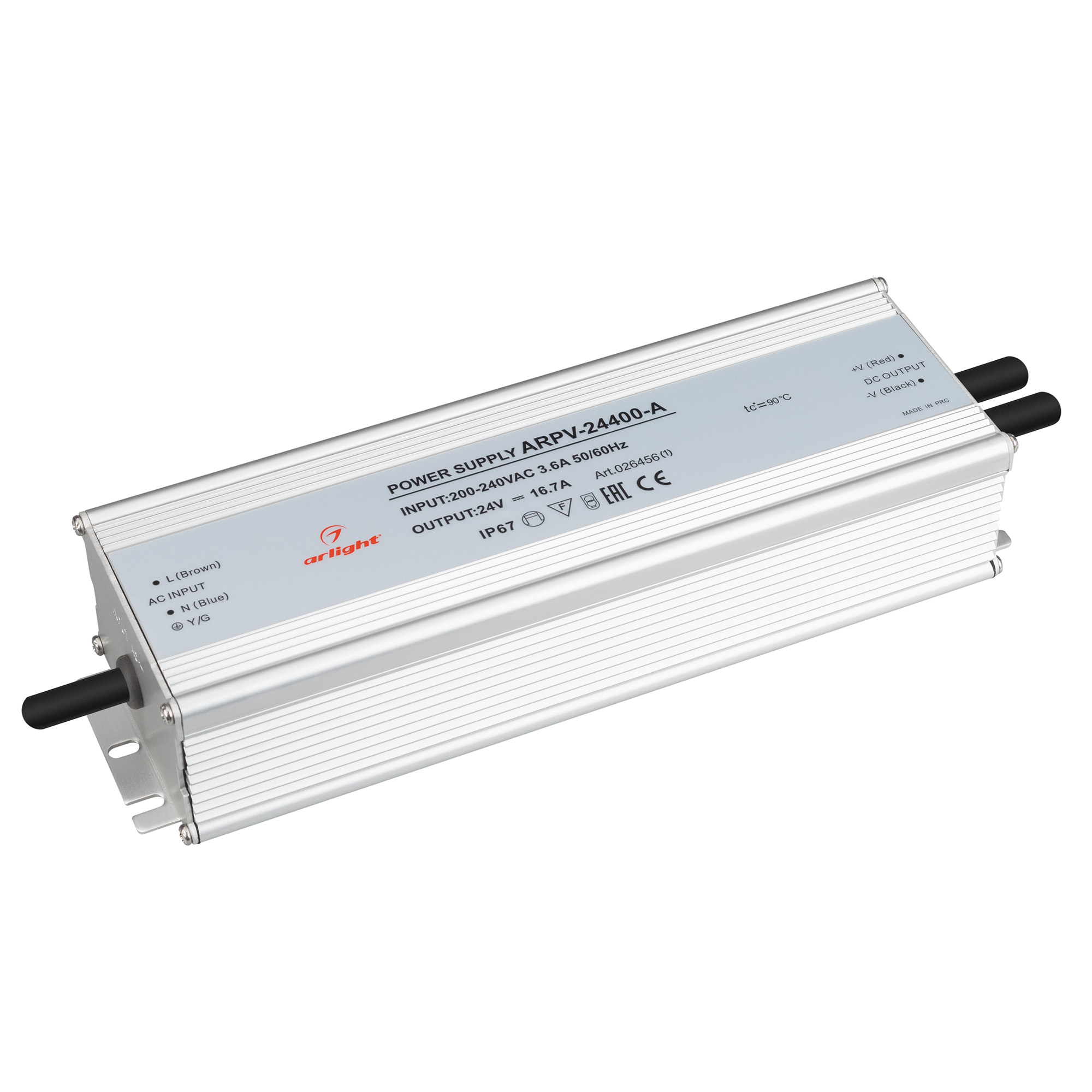 Изображение товара Arlight Блок питания ARPV-24400-A (24V, 16.7A, 400W) (IP67 Металл, 3 года)