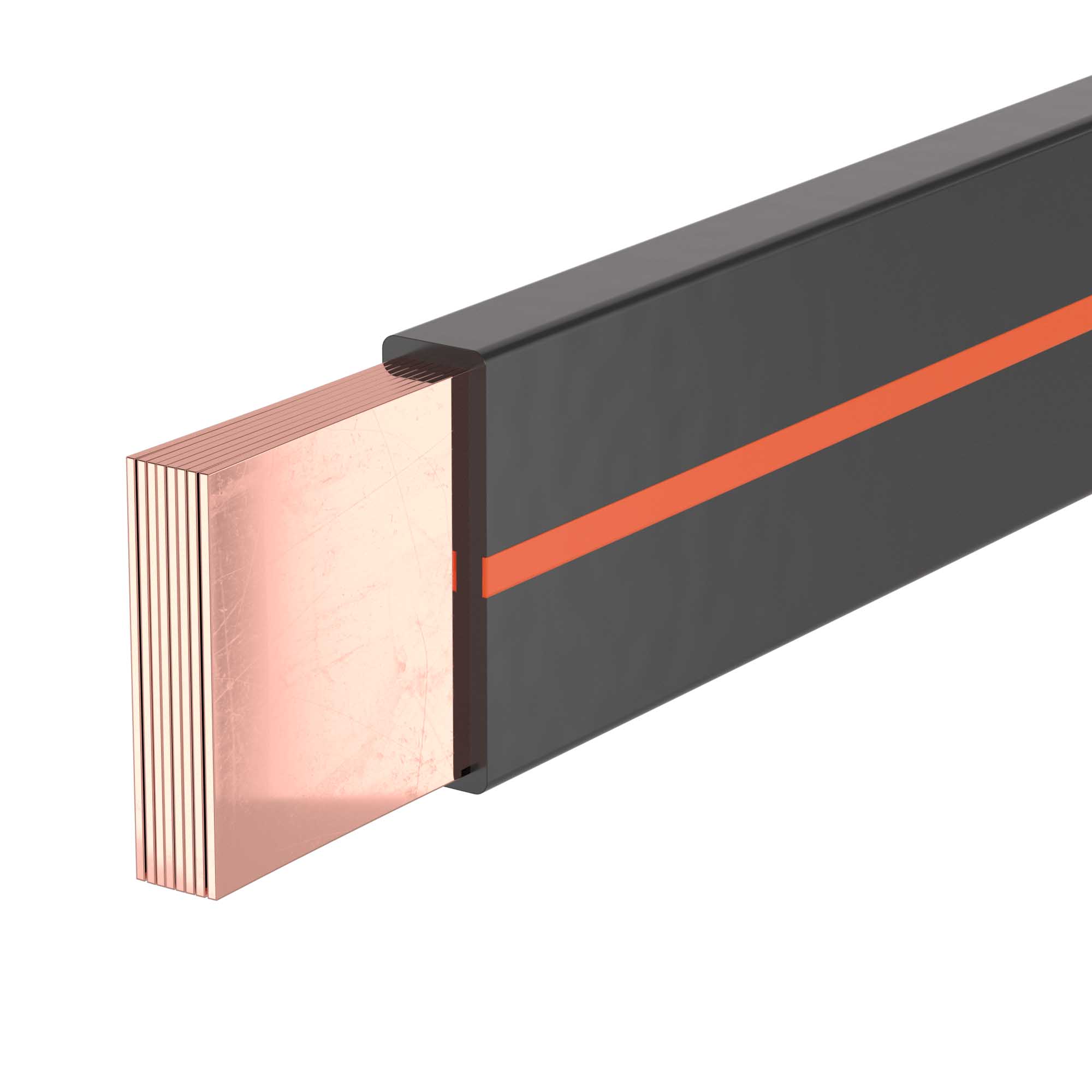 Изображение товара DKC Гибкая шина в ПВХ изоляции, 3x63x1мм, In-710А (ΔT-50K) 2м