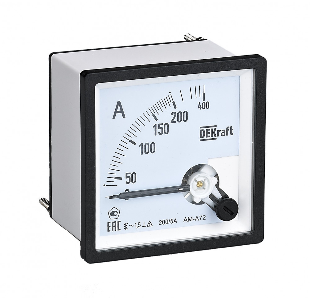 Изображение товара Dekraft амперметр аналоговый 1000 А на панель 72х72 мм