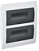 Изображение товара IEK GENERICA Корпус пластиковый ЩРВ-П-24 черн. прозр. дверь IP41