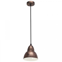 Изображение товара Eglo 49235 Подвес TRURO, 1х60W (E27), ?155, H1100, сталь, медный состаренный