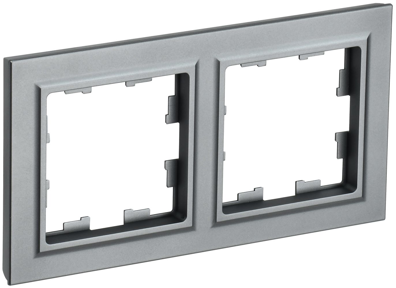 Изображение товара IEK BRITE BASE Сталь Рамка 2-м РУ-2-БрС