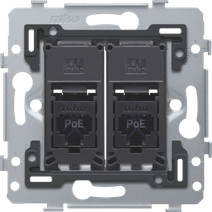 Изображение товара Niko Механизм розетки RJ45x2 UTP, CAT6