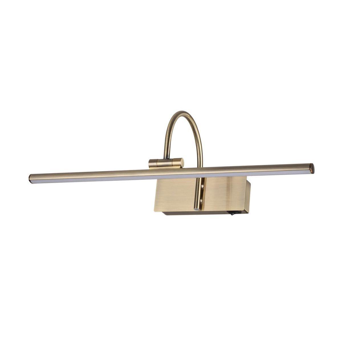 Изображение товара Odeon Light 4911/8WL WALLI ODL22 543 бронзовый/металл/акрил Подсветка для картин с выкл. LED 8W 4000К 420Лм GEBA