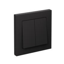 Изображение товара Systeme Electric AtlasDesign Карбон Выключатель 2-клавишный сх.5, 10АХ, в сборе